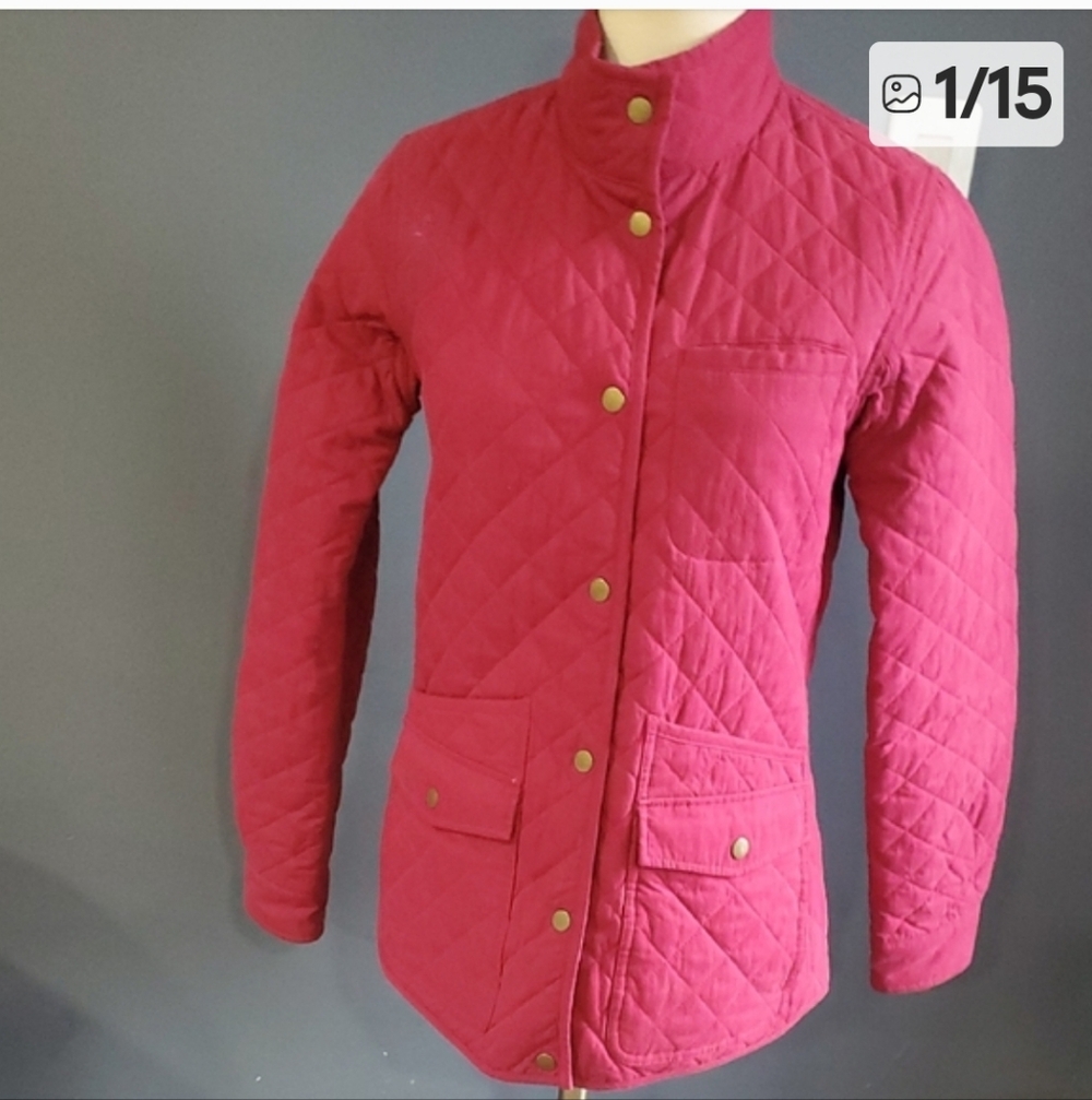 Duluth Trading Co Women's Quilted Utility Barn Jacket - Deep Pink - Picture 16 of 16